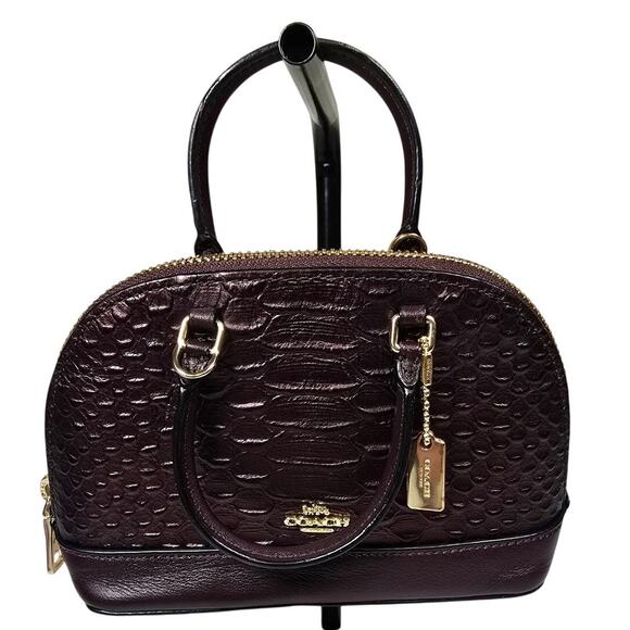 Coach Handbags - COACH Micro Mini Sierra Satchel Oxblood